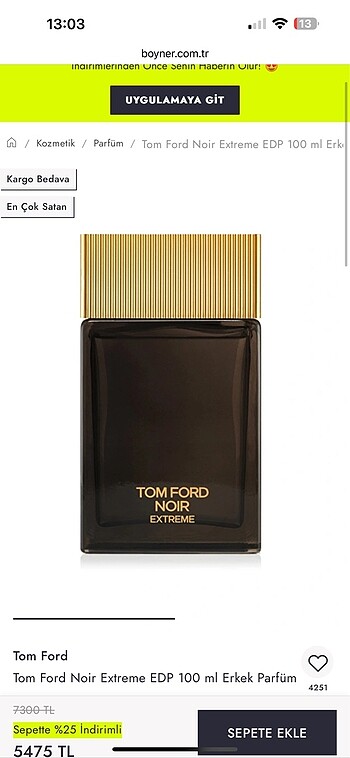 Tom Ford parfüm