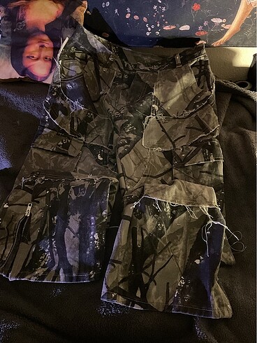 Rick Owens camo cargo jean