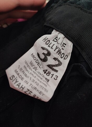 32 Beden siyah Renk Pantolon