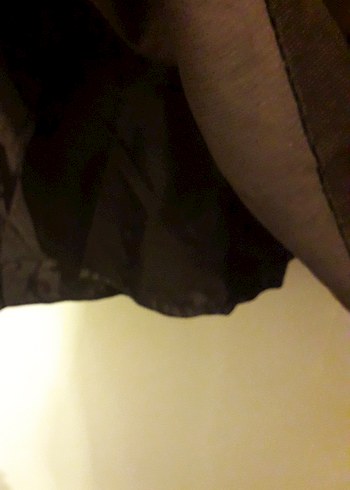 40 Beden Kahverengi kadife Midi Pileli Etek