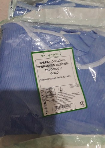 Diğer Dr. Green's Açık mavi cerrahi önlük