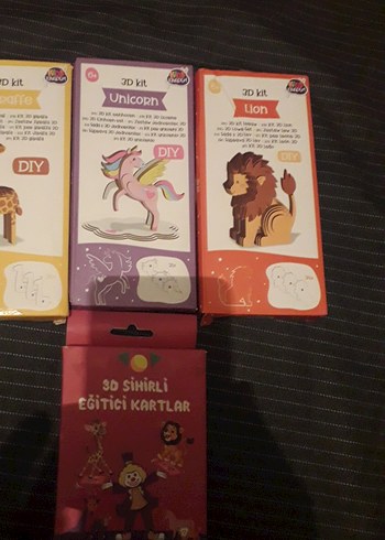 3D Sihirli Eğitici Kartlar Seti
