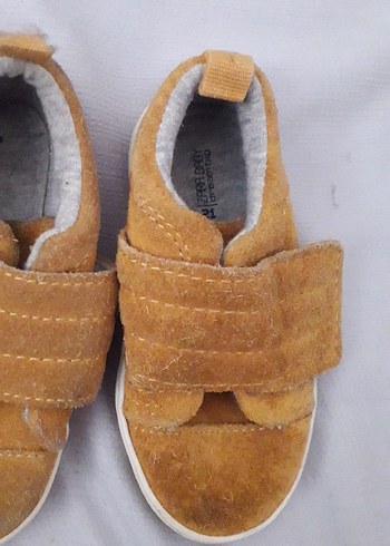 21 Beden Kahverengi Erkek Çocuk Spor Ayakkabı Velcro