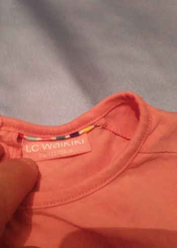 LC Waikiki Kız Çocuk Pembe Çiçekli Kısa Kollu Tişört
