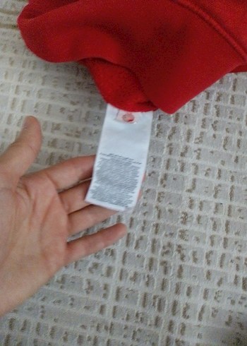 Nike Kırmızı Kapüşonlu  Sweatshirt - Görsel 5