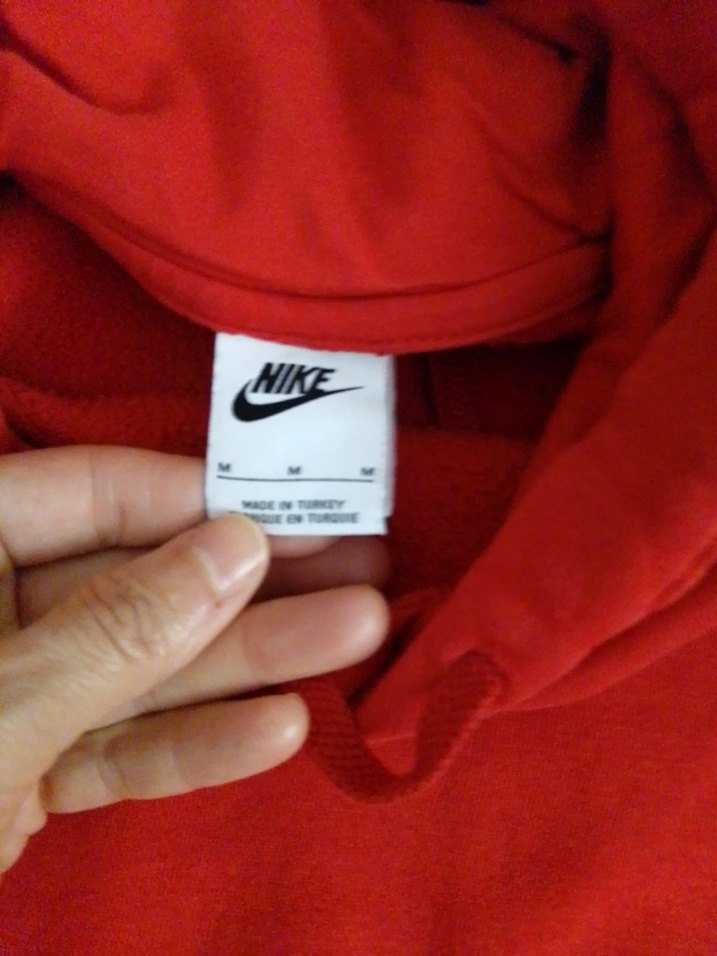 Nike Kırmızı Kapüşonlu  Sweatshirt - Görsel 4
