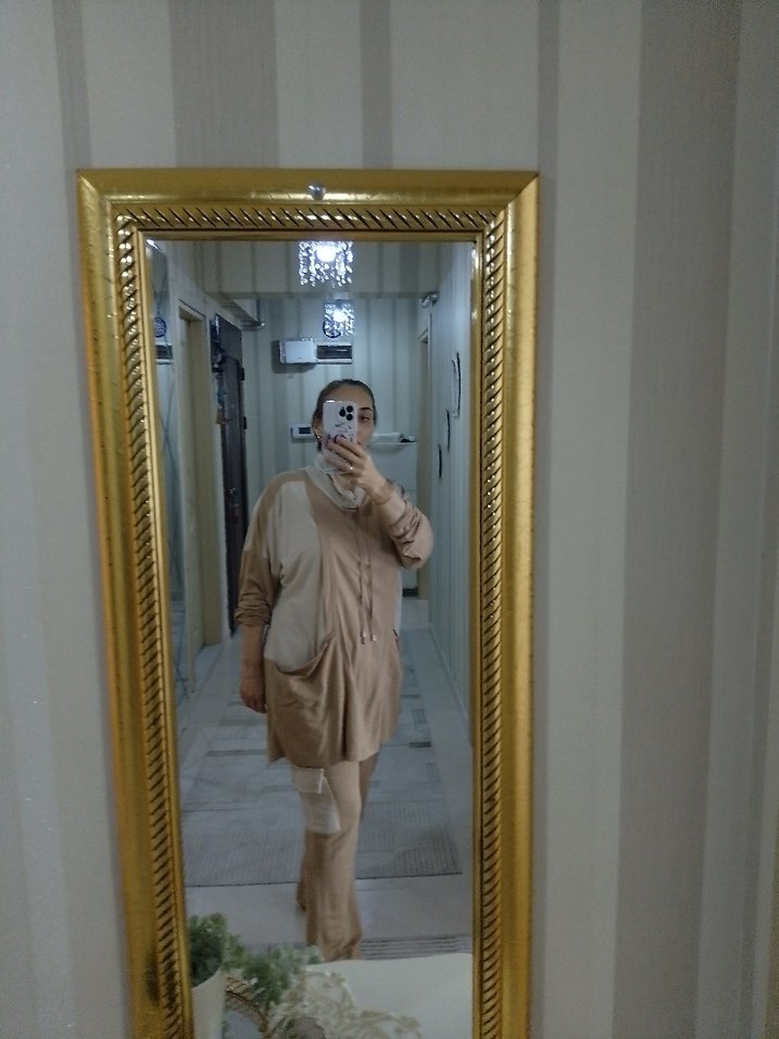 Bej Bol Kesim Uzun takım - Görsel 5