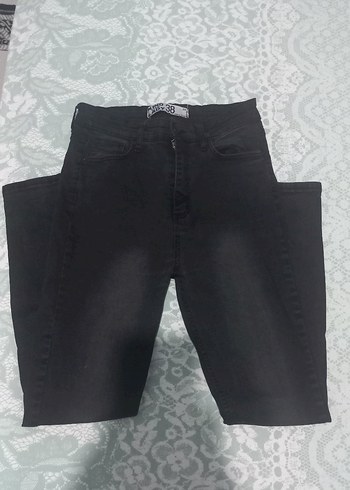 Siyah Slim Fit Midi Kadın Kot Pantolon