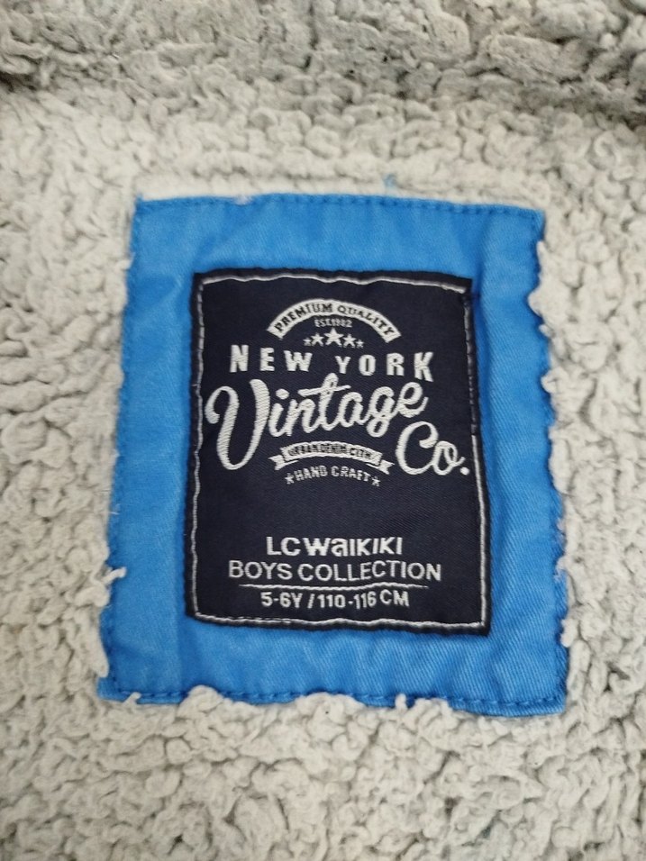 Erkek Çocuk Mavi Fermuarlı Mont - Görsel 4