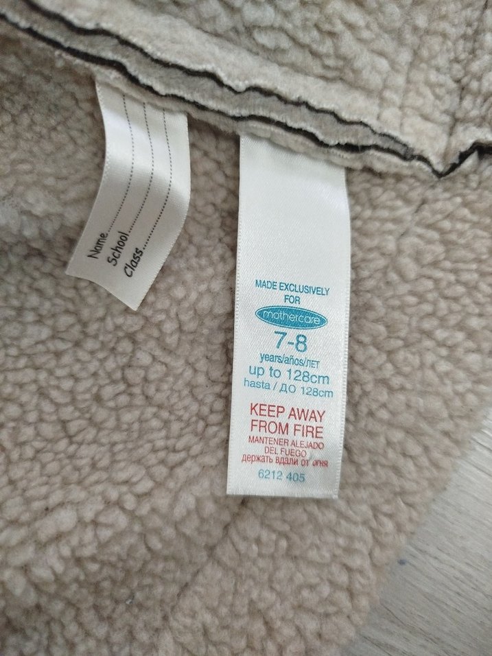 Mothercare - Kahverengi Süet Fermuarlı çocuk Ceket - Görsel 4