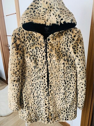 Zara s beden leopar desen kaban