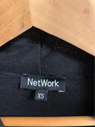 Network #network Xs beden siyah parıltılı ceket