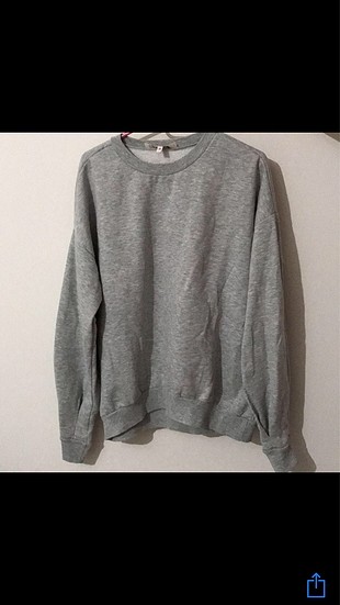 Gri koton sweat