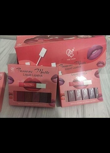 Beden 6 adet pastel ruj