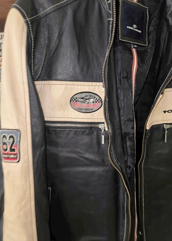 Tom Tailor Biker Hakiki Deri Ceket - Görsel 5