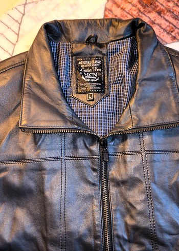 MCN Marka Hakiki Biker Deri Ceket - Görsel 2