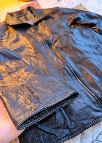 MCN Marka Hakiki Biker Deri Ceket - Görsel 4