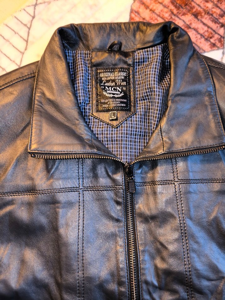 MCN Marka Hakiki Biker Deri Ceket - Görsel 2