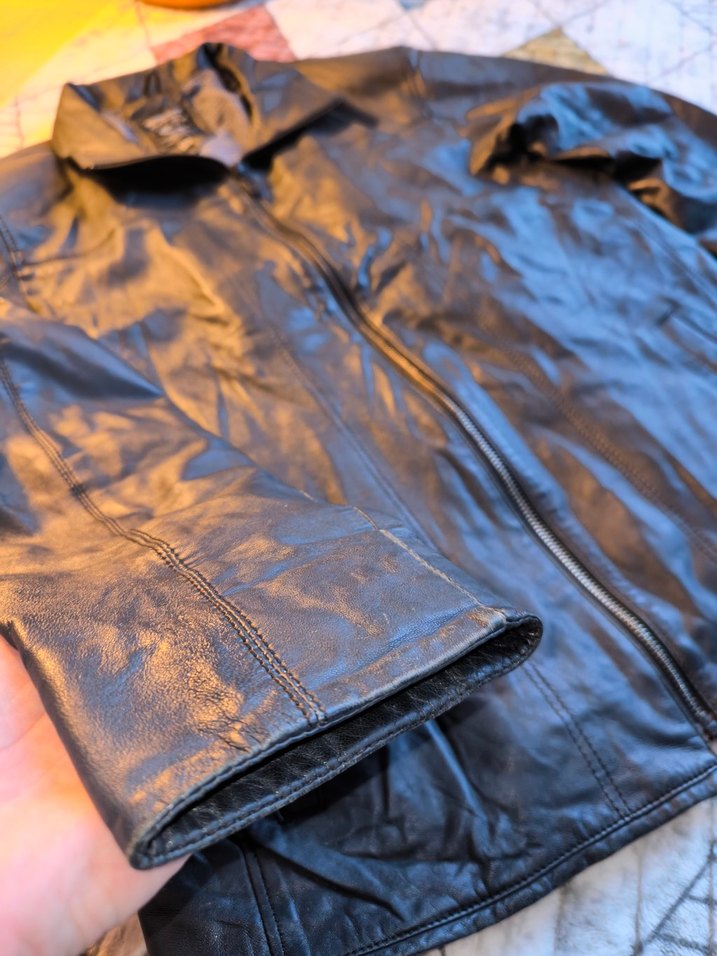 MCN Marka Hakiki Biker Deri Ceket - Görsel 4