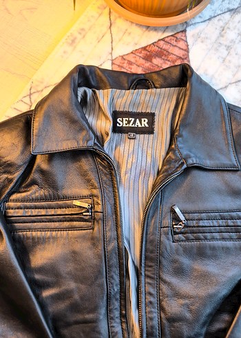 Sezar Marka Hakiki Deri Ceket - Görsel 2
