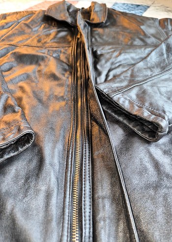 Yeğenler Marka Biker Hakiki Deri Ceket - Görsel 5