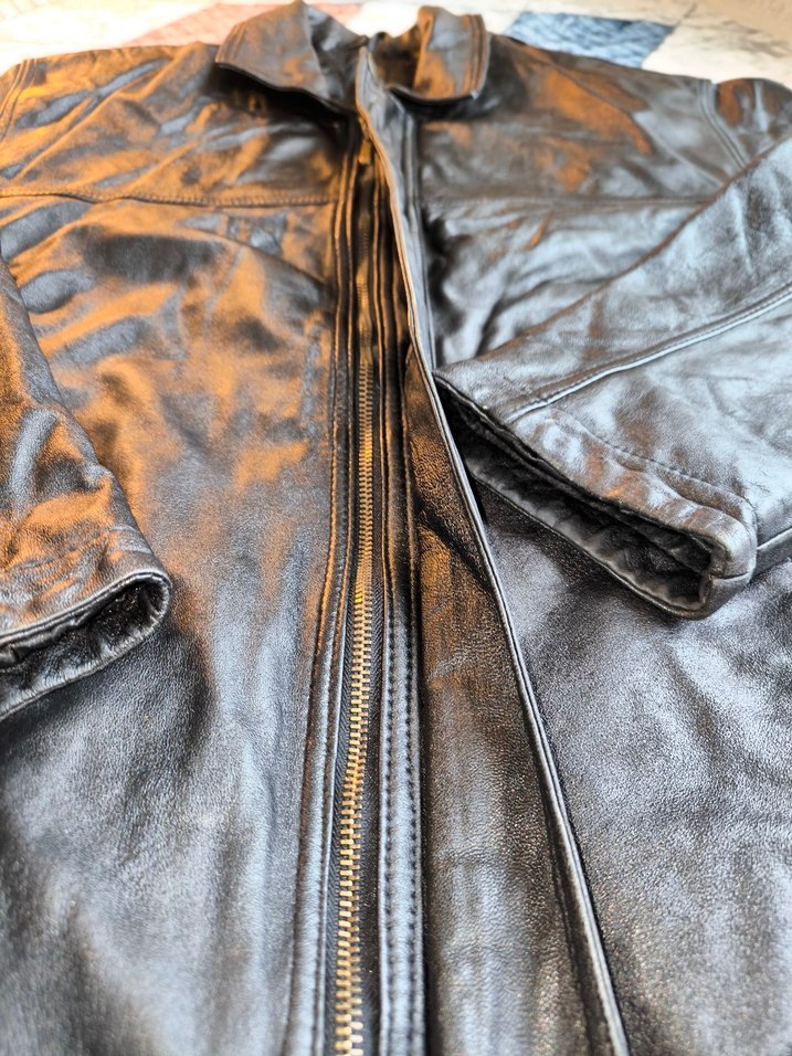 Yeğenler Marka Biker Hakiki Deri Ceket - Görsel 5