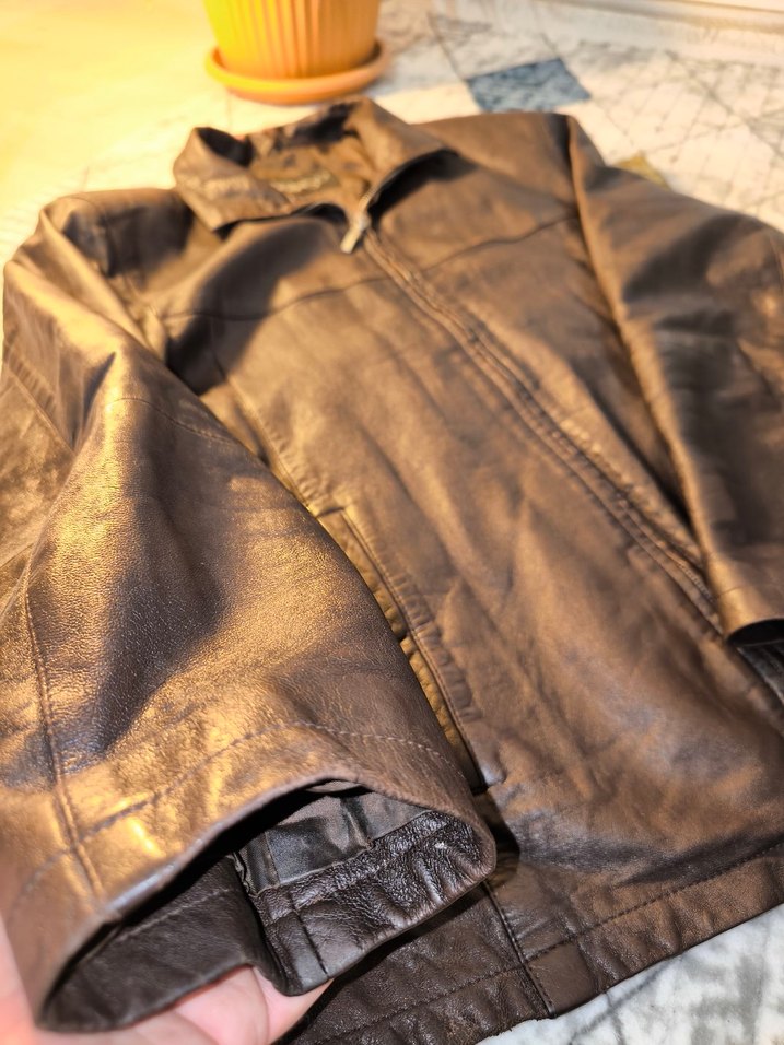 Derimod Marka Biker Hakiki Deri Ceket - Görsel 2