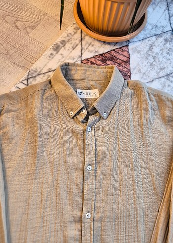 Albertino Marka Keten Gömlek - Görsel 2