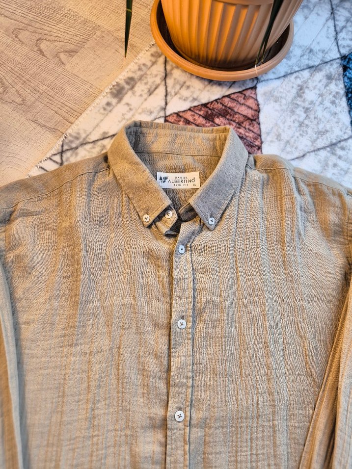 Albertino Marka Keten Gömlek - Görsel 2