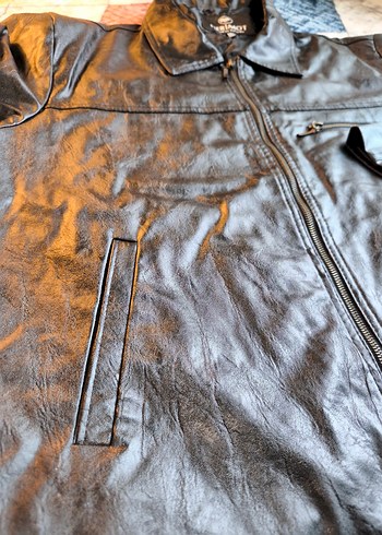 Derimot Marka Siyah Biker Deri Ceket - Görsel 6