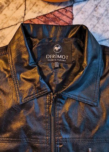 Derimot Marka Siyah Biker Deri Ceket - Görsel 2