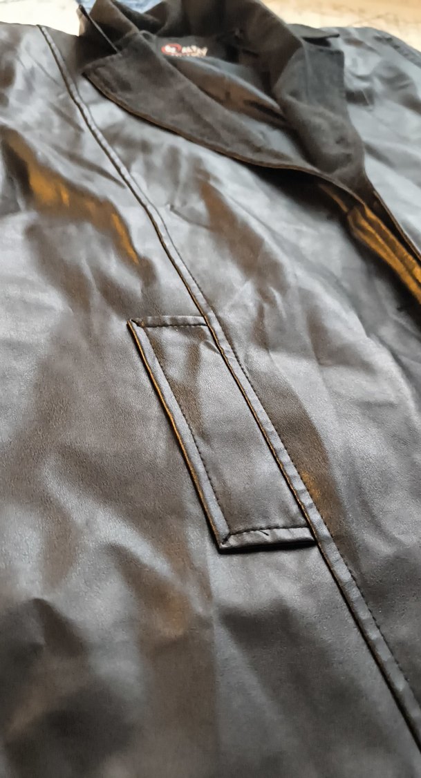 ÖZ ALTAY MARKA UZUN DERİ CEKET - Görsel 5