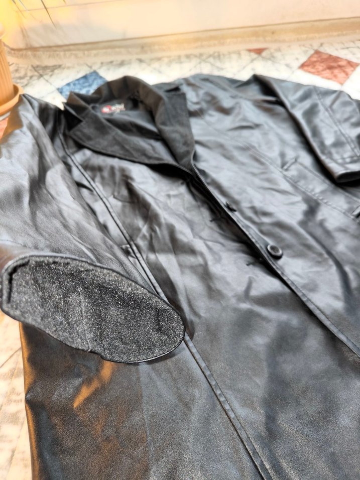 ÖZ ALTAY MARKA UZUN DERİ CEKET - Görsel 4