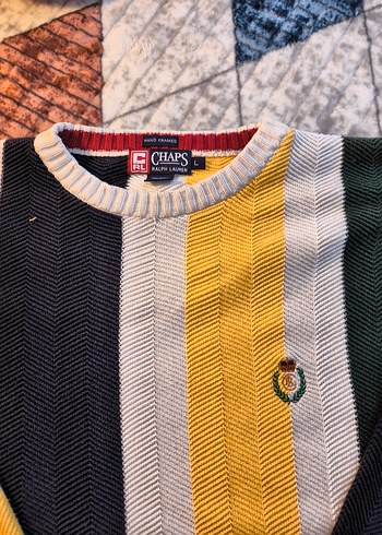 Ralph Lauren Çizgili Erkek Triko Kazak - Görsel 3