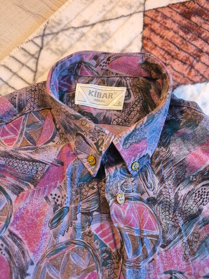 Bohem Çok Renkli Uzun Kollu Gömlek - Görsel 5