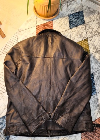 Rossano Marka Biker Hakiki Deri Ceket - Görsel 4