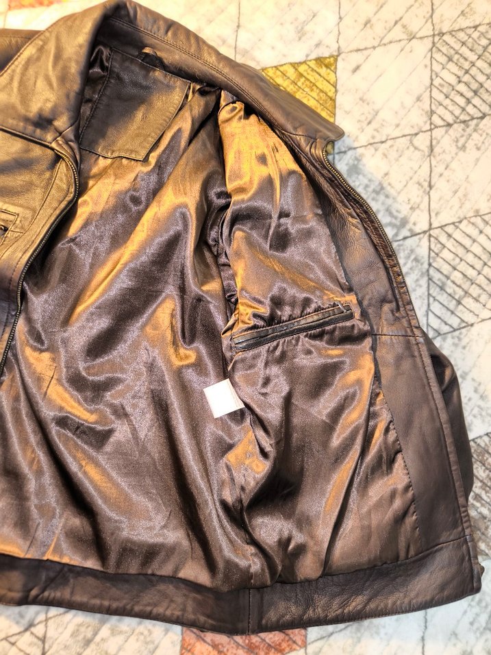 Rossano Marka Biker Hakiki Deri Ceket - Görsel 5