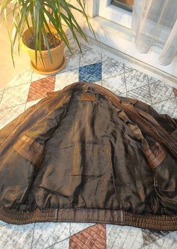 Pilot Bomber Hakiki Deri Ceket - Görsel 4
