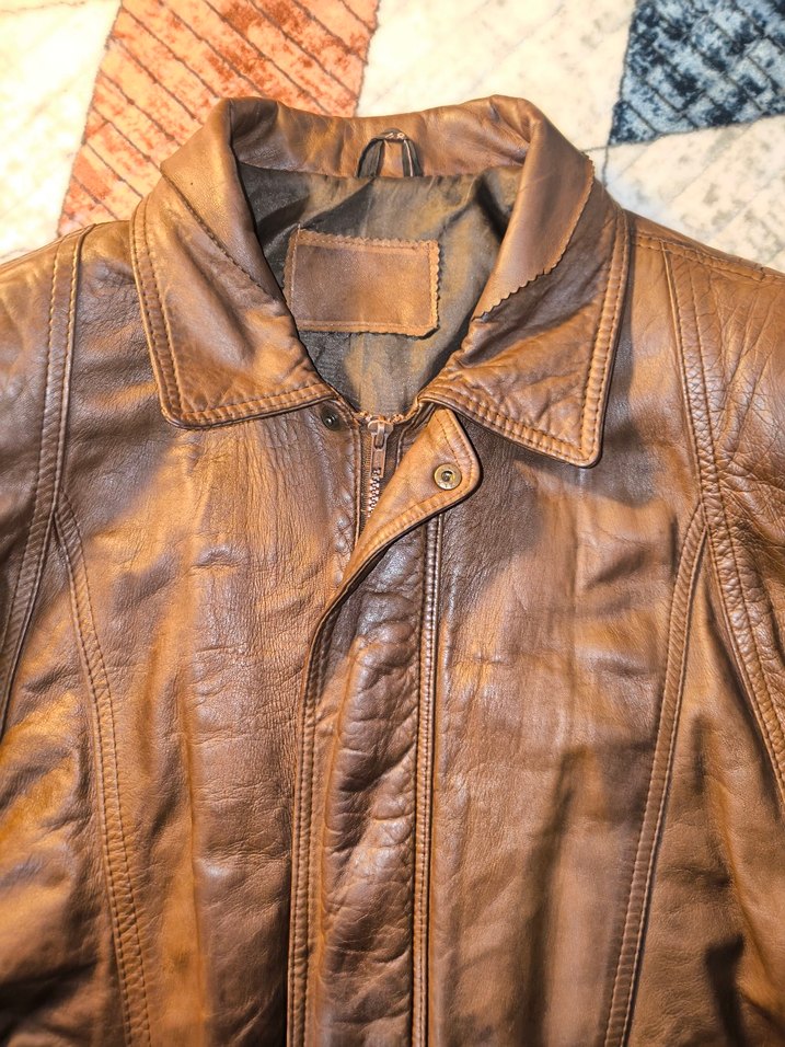 Pilot Bomber Hakiki Deri Ceket - Görsel 2