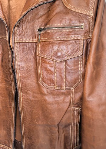 Özel Üretim Hakiki Deri Ceket - Görsel 6