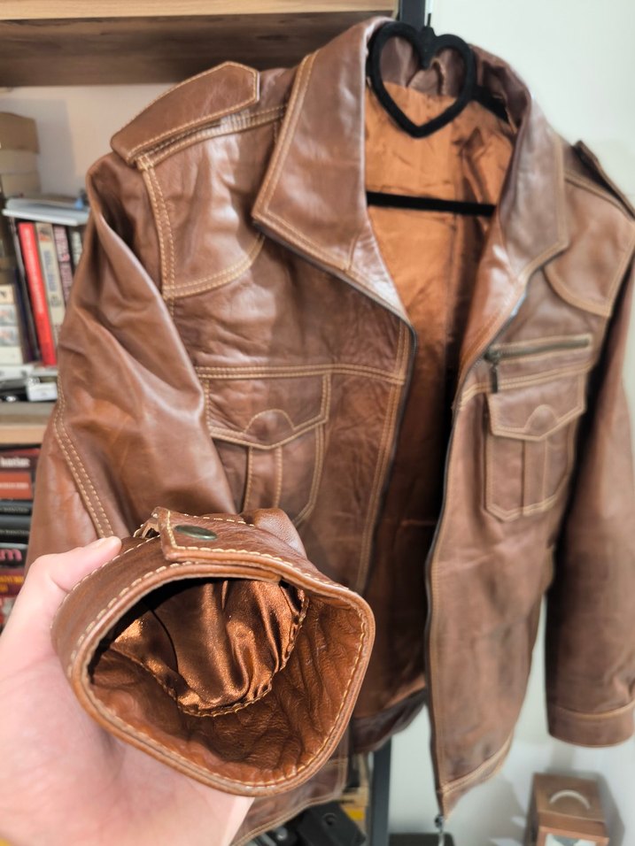 Özel Üretim Hakiki Deri Ceket - Görsel 4