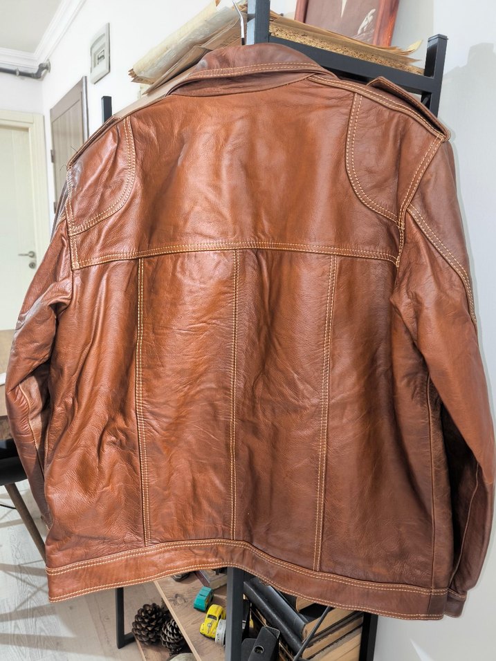 Özel Üretim Hakiki Deri Ceket - Görsel 2