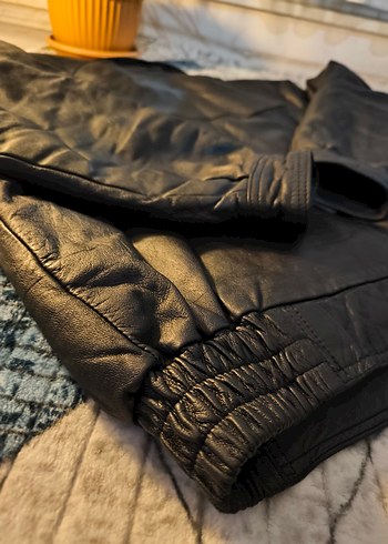 Old 90's Top Gun Bomber Deri Ceket - Görsel 9