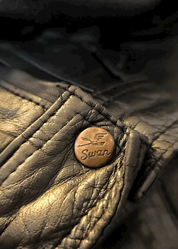 Old 90's Top Gun Bomber Deri Ceket - Görsel 13