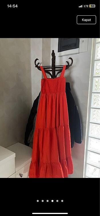 xs Beden turuncu Renk ZARA ELBİSE