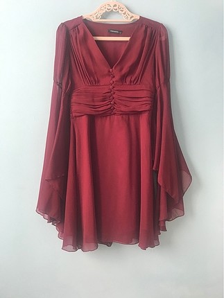 Bordo elbise