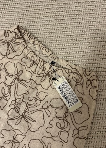 38 Beden Düğmeli Kolsuz Keten Bej Vintage Yelek pantolon takım