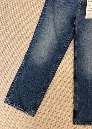 38 Beden mavi Renk Kadın Mavi Denim Midi Jean