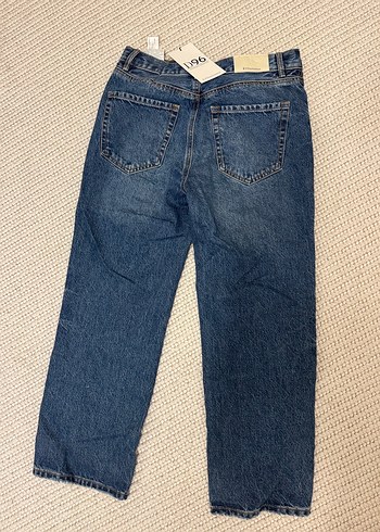 38 Beden Kadın Mavi Denim Midi Jean