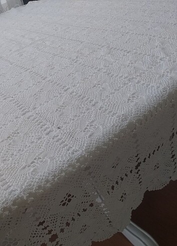 Çeyizlik el örgüsü masa örtüsü - Görsel 6